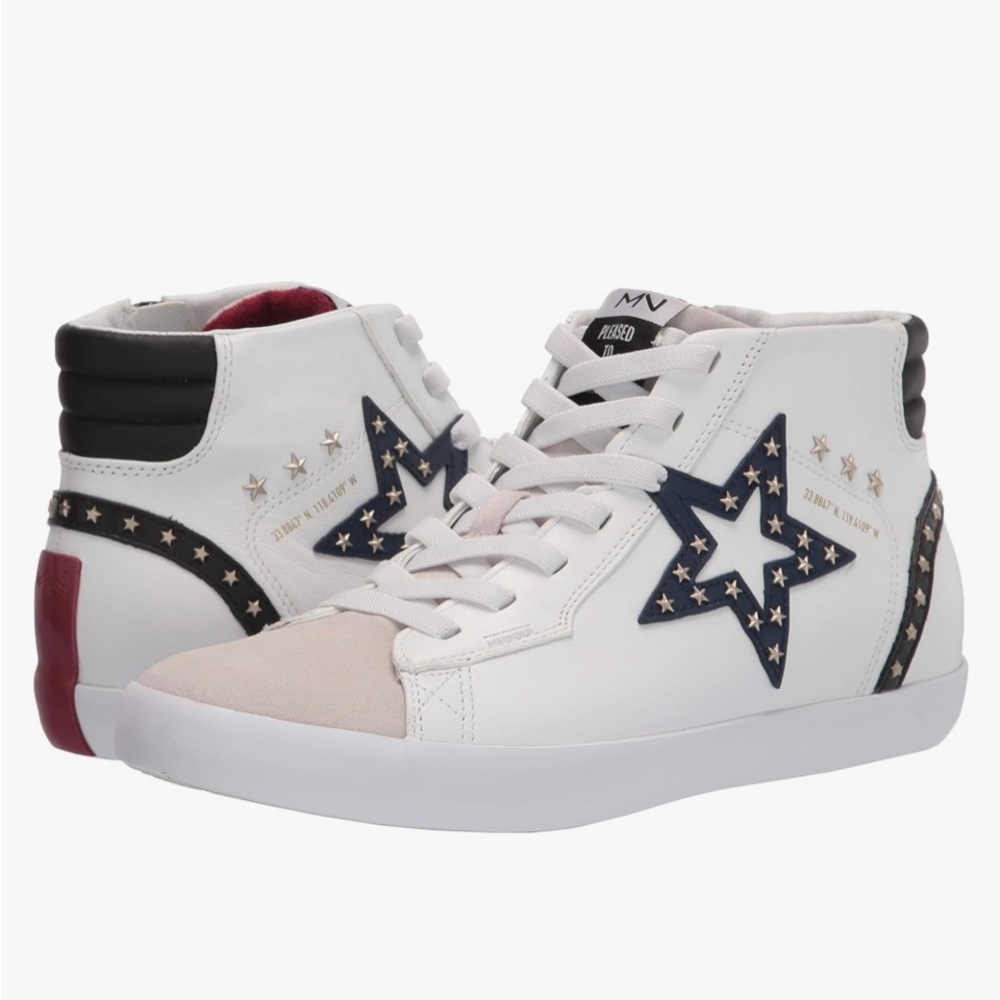 Leather Sneakers MARK NASON Los Angeles The Stellar Jodi High-Top (Mid-Top), 7.5